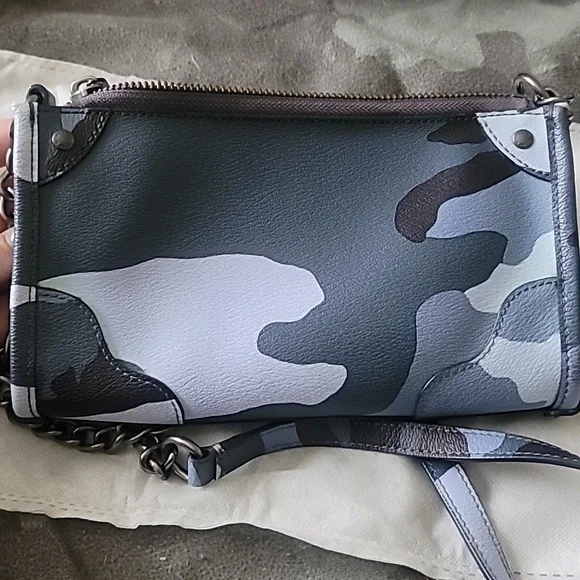 COACH MICKIE CROSSBODY CAMO PEBBLE CROSSBODY BAG - Picture 5 of 12
